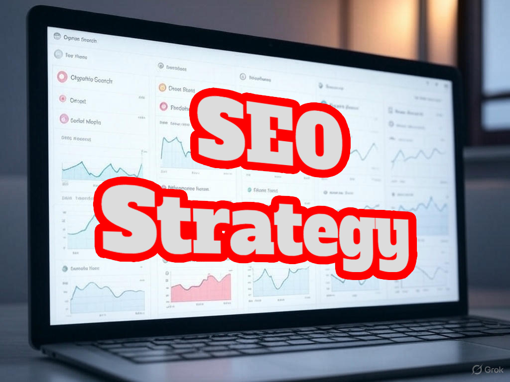 Analytics dashboard showing traffic sources and statistics